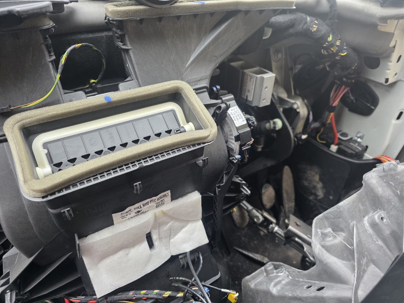 Heater matrix and dashboard repair